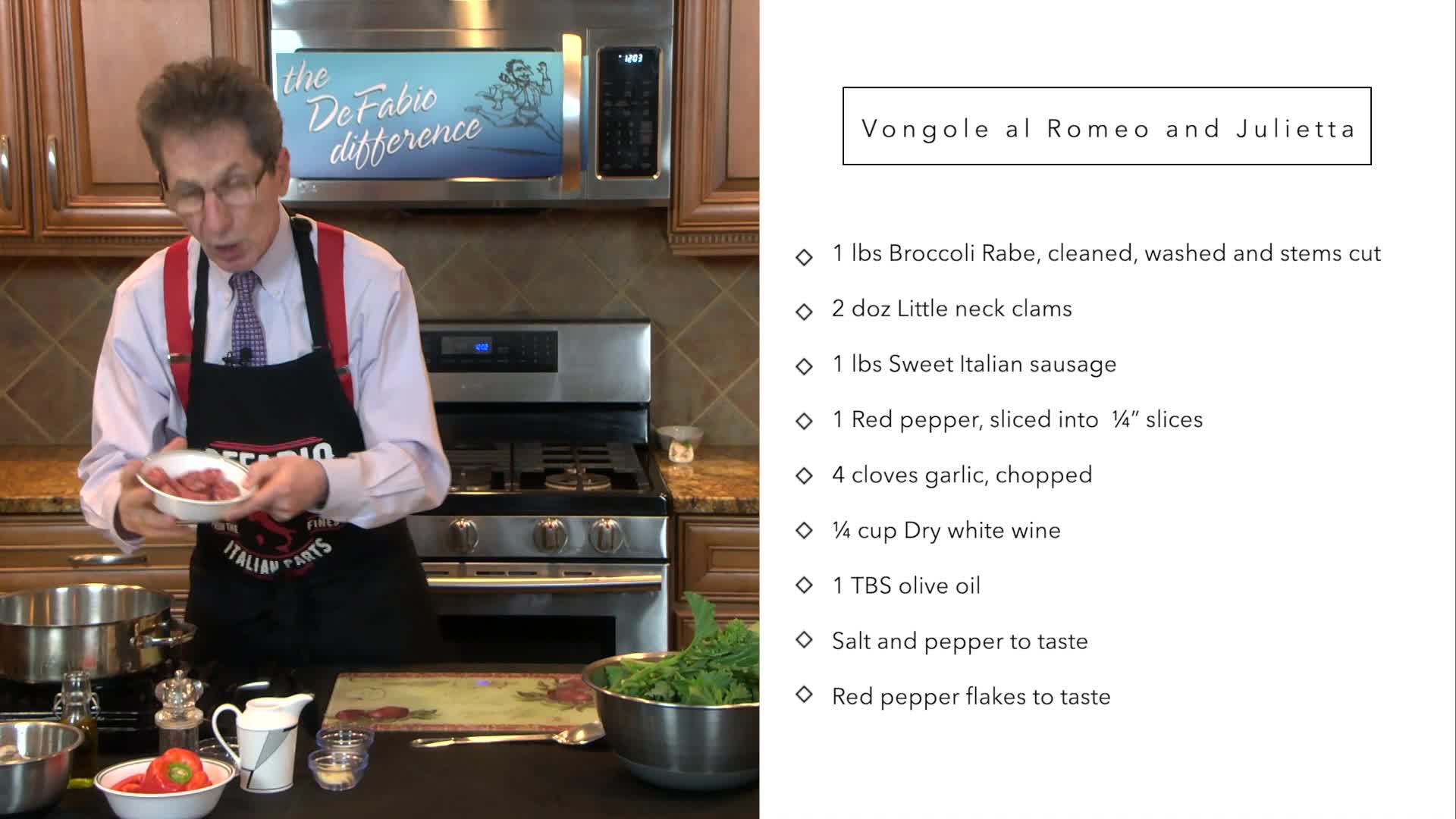 Fabulous Feasts-Vongole al Romeo and Julietta