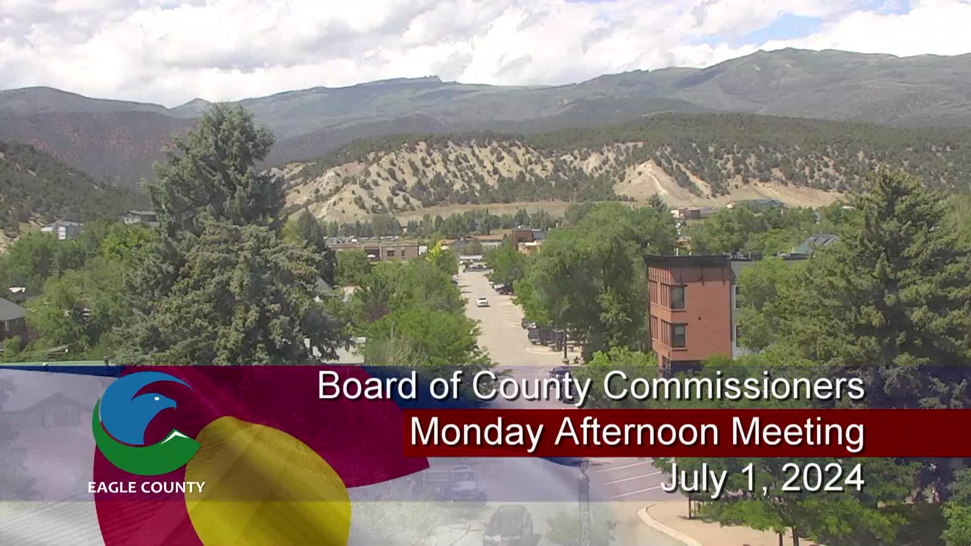 Board of County Commissioners Monday Afternoon Work Session-July 1, 2024