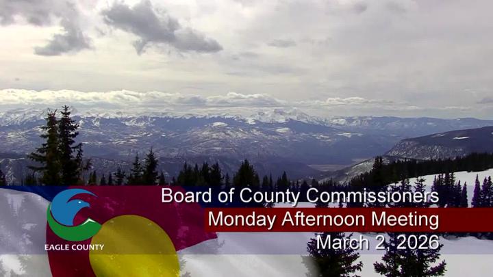 Thumbnail image for Board of County Commissioners Monday Afternoon Work Session-March 2, 2026