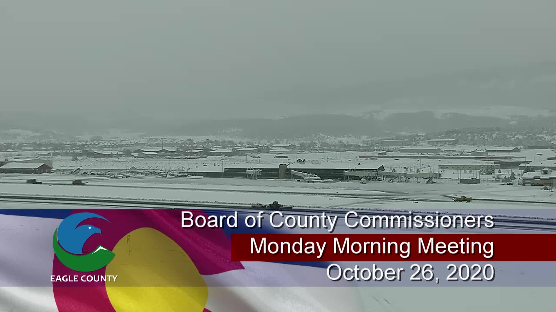 Board of County Commissioners Monday Working Meeting October 26, 2020